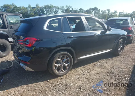 2022 BMW X3 xDrive30I из США, поврежденный, VIN 5UX53DP05N9N22375